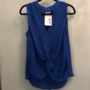 Front tie top Royal Blue